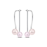 Sia Silver Pearl Earrings