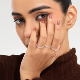 Lily Sterling Silver Elegant Ring Set