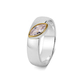 Mia Two Tone Marquise Lab Grown Diamond Ring
