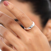 Anna Sterling Silver Lab Grown Diamond Ring