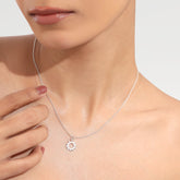 Anna Sterling Silver Sun Pendant