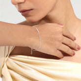 Kate Sterling Silver Round White Cubic Zirconia Bracelets