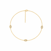 Ayle Silver Zirconia Anklet