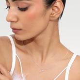 Mia Sterling Silver White Cubic Zirconia Necklace