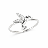 Anna Sterling Silver Humming Bird Ring