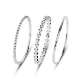 Lucy Sterling Silver Elegant Ring Set
