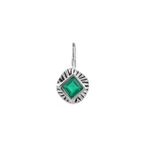 Anna Sterling Silver Emerald Pendant