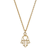 Zoe Sterling Silver Hamsa Heart Necklace