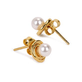 Bryn Silver Pearl Earrings