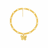 Elya Silver Butterfly Anklet