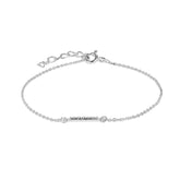 Kate Sterling Silver Round White Cubic Zirconia Bracelets