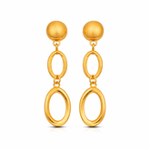 Cara Silver Organic Earrings