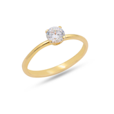Kate Gold Plated Lab Grown Diamond Ring
