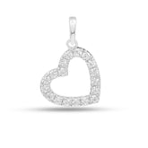 Mia Sterling Silver Lab Grown Diamond Pendant