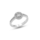 Mia Sterling Silver Lab Grown Diamond Ring