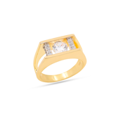 Nora Gold Plated Round Lab Grown Diamond Ring
