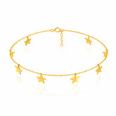 Aela Silver Star Anklet