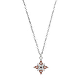 Ella Sterling Silver White Cubic Zirconia Star Necklace