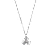 Aria Sterling Silver Elegant Floral Necklace