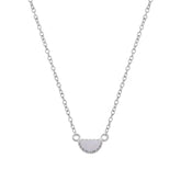 Mia Sterling Silver Blue Lace Chalcedony Necklace