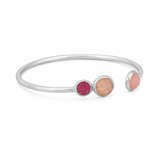 Lena Sterling Silver Quartz Bangle