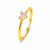 Evi Silver Diamond Adjustable Ring