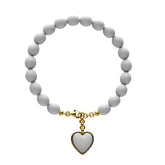 Ella Sterling Silver Synthetic Pearl Shell Bracelets