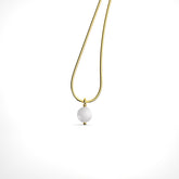 Zuri Sterling Silver Synthetic Pearl Necklace
