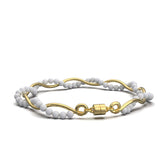 Mia Sterling Silver Synthetic Pearl Bracelets