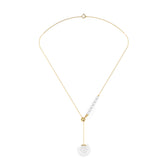 Lue Sterling Silver Synthetic Pearl Necklace