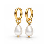 Kate Silver Round Pearl Earrings