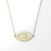 Vela Sterling Silver White Cubic Zirconia Necklace