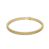 Ruby Sterling Silver Gold Plated Elegant Bangle