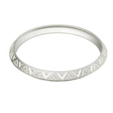 Ruby Sterling Silver Elegant Bangle