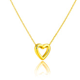 Anna Silver Heart Necklace