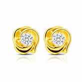 Ria Silver Diamond Stud Earrings