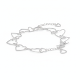 Maria Sterling Silver Heart Shape Bracelets