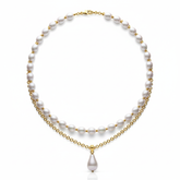 Zoya Sterling Silver Synthetic Pearl Necklace