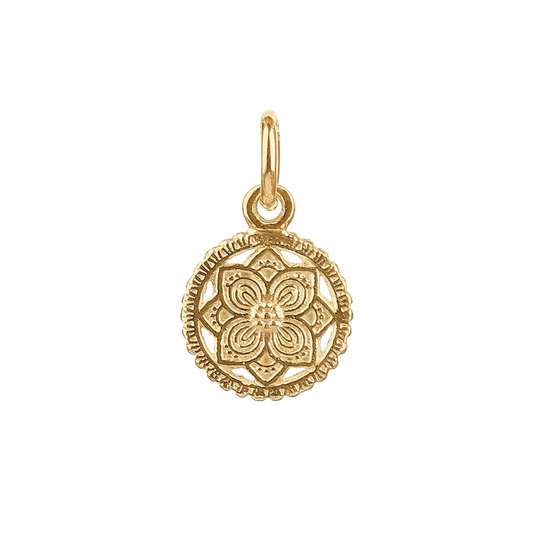 Lily Silver Floral Pendant