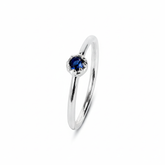 Mia Sterling Silver Imitation Apatite Blue Ring