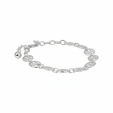 Luna Sterling Silver Oval Link Bracelets
