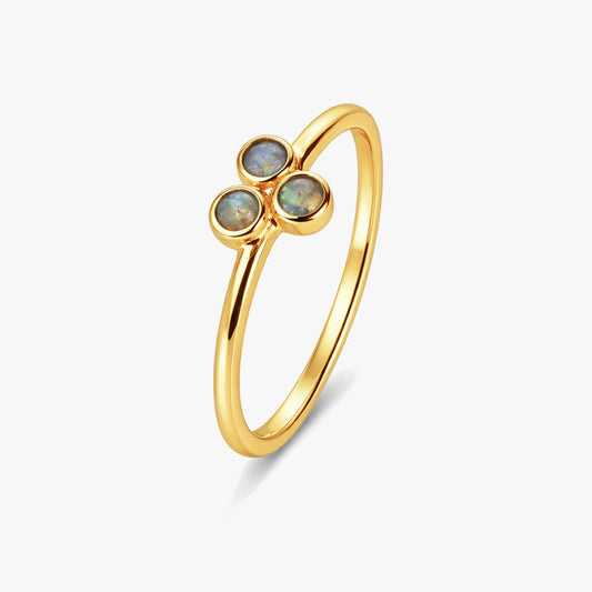 Nora Silver Labradorite Adjustable Ring