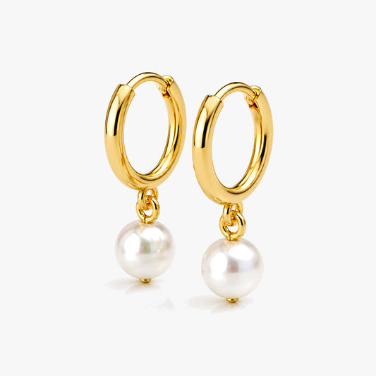 Bina Silver Synthetic Pearl Earrings