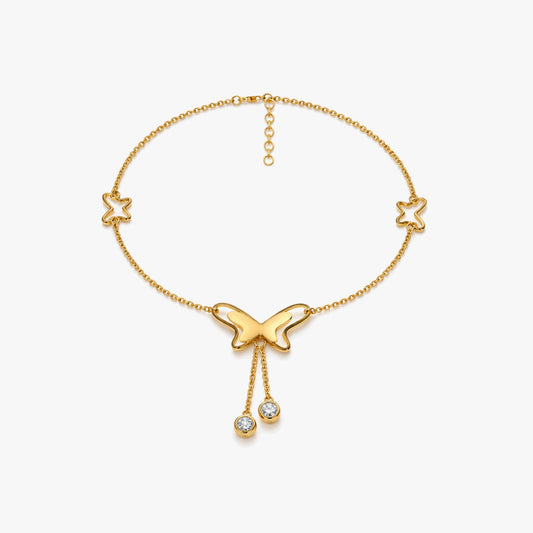 Esha Silver Anklet