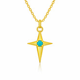 Lily Silver Magnesite Necklace