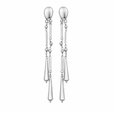 Myra Sterling Silver Elegant Drop Earrings