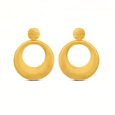 Kira Sterling Silver Elegant Circle Earrings