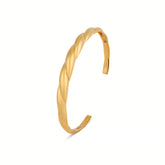 Veda Sterling Silver Embossed Cuff Bracelets