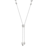 Eva Sterling Silver Oval Pearl Necklace