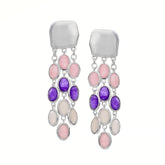Rita Silver Amethyst Earrings